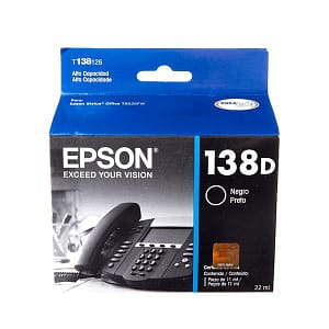 Tinta Epson T138126 Negro 22ml Stylus Office tx515fwd