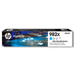 Tinta HP T0B27A 982X Cyan Cartucho de tinta hp pagewide