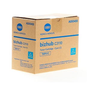 Tóner Konica Minolta TNP-51C Cyan Bizhub C3110 6,000 pág