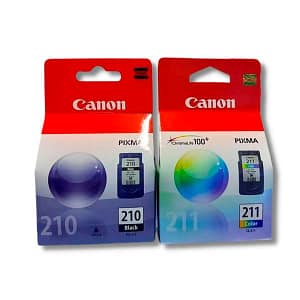 Pack tinta Canon PG-210 Negro+CL-211 Tricolor Original