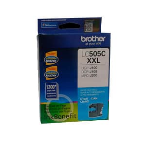 Tinta Brother LC-505C Cian DCPJ100 / 105 / 200 1,300 páginas