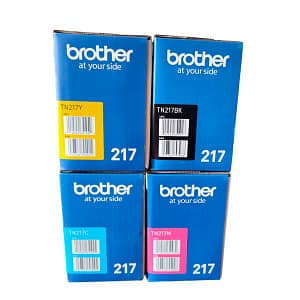 Toner Brother TN-217 pack 4 colores dcp-l3551cdw, l3750cdw