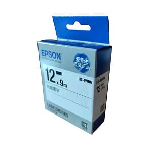 Cinta Epson LK-4WBN 1/2″ 9m. LW-300 Original