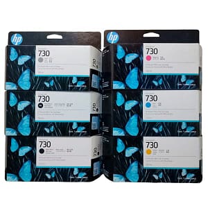 Kit de Tintas HP 730 de 130ml 6 colores DesignJet T1600