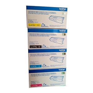 Kit Tóner Brother TN-419 Yellow, Magenta, Black, Cian