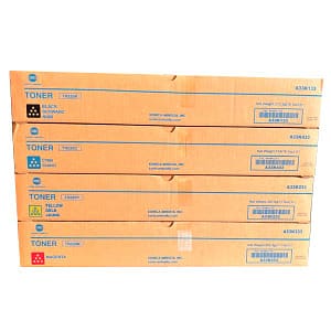 Kit Tóner TN-220 Konica Minolta Cyan, Magenta, Yellow, Black