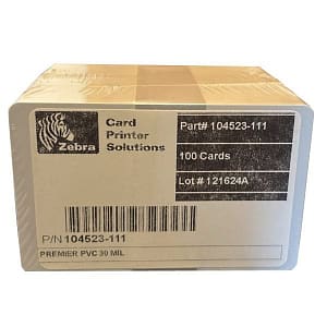 Paquete de tarjetas PVC (100 tarjetas) para CS-200E