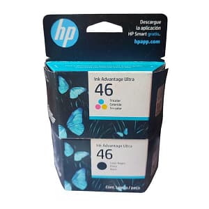 Tinta HP 46 Negro CZ637AL y CZ638AL 46 Color Original