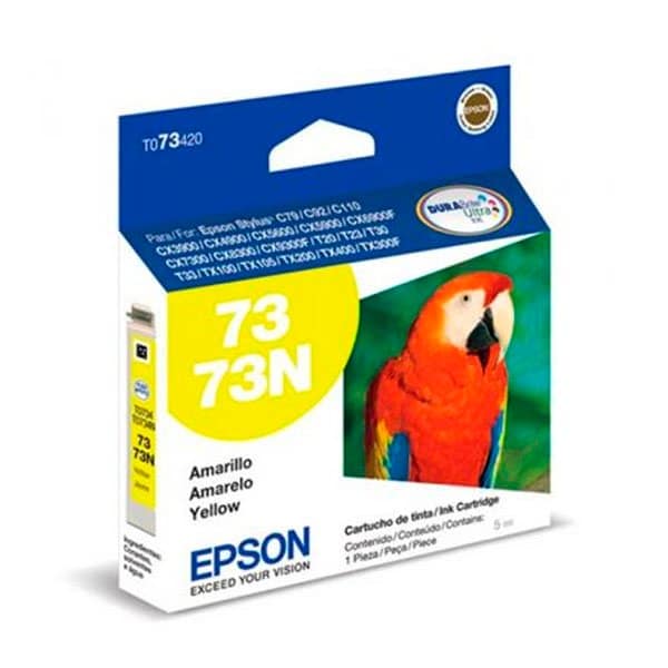 tinta-epson-t073420-al-yellow-tx115 Tinta Epson T073420-AL ST C79 CX3900 Yellow 250 páginas