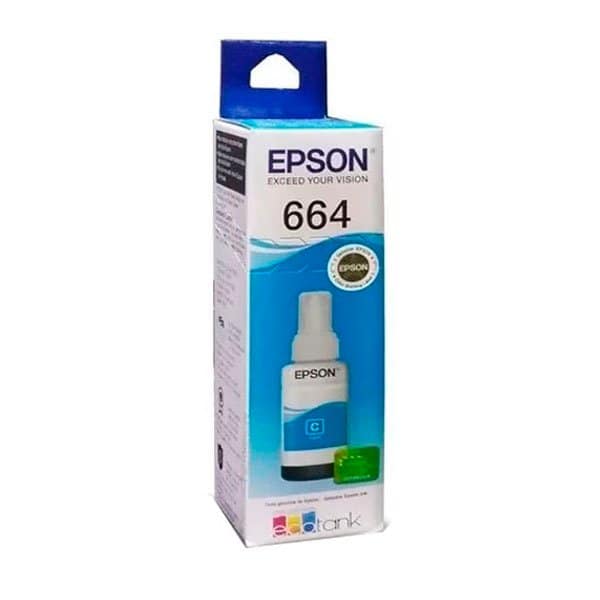 tinta-epson-t664220-cian-l355-l495 Tinta Epson T664220 Cian 70 ml EcoTank L355/L395/L1300