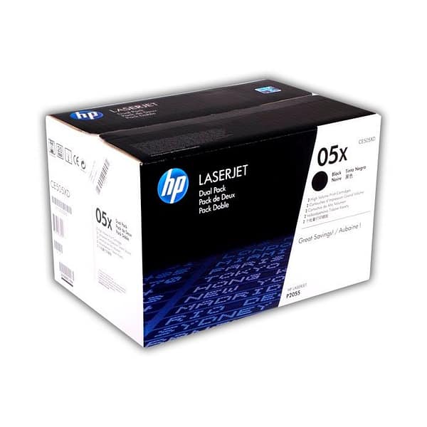 toner-hp-ce505xd-05xd-pack-2-ce505x Tóner HP CE505XD (05XD) Original Negro (PACK 2 CE505X)